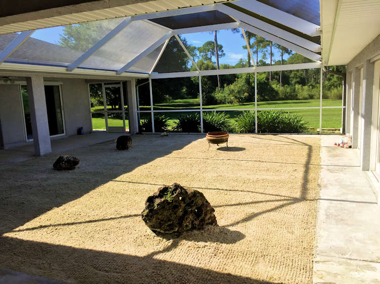 Atrium of home for sale in North Port FL